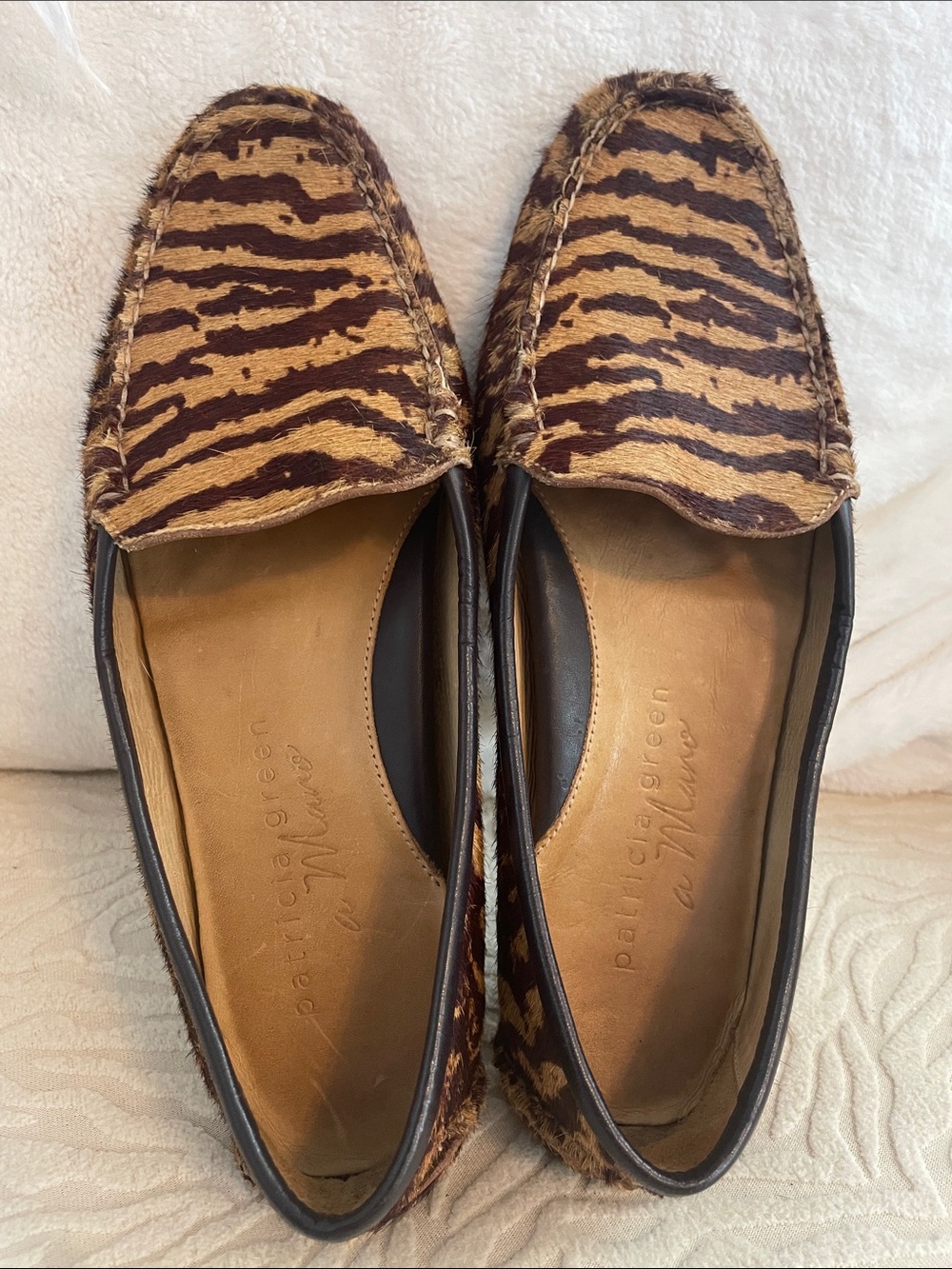 Patricia Green - Jillian Driving Moccasin in Haircalf Originally $295